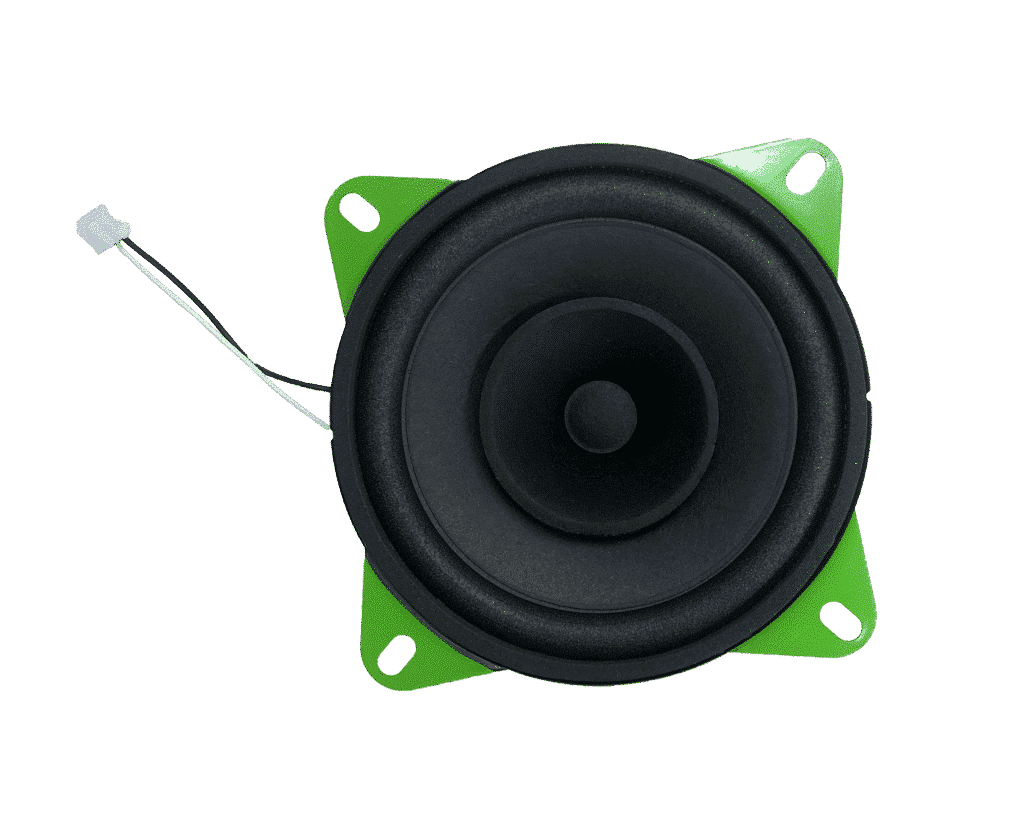 Grüner Visaton-Lautsprecher in der hörbert-Edition