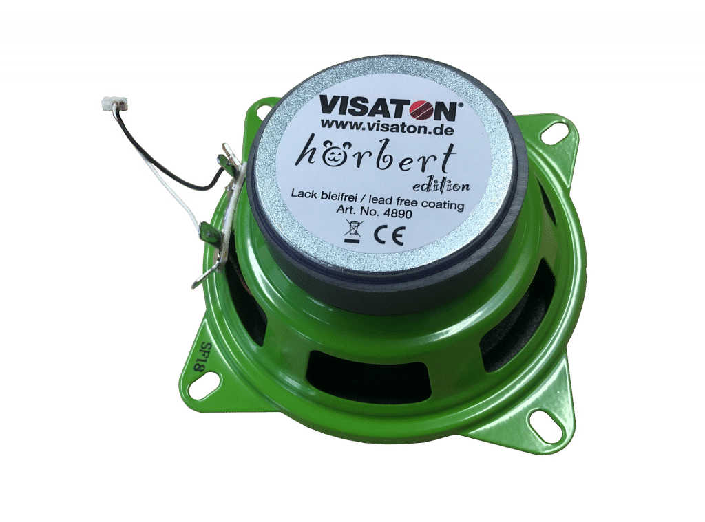 Visaton-Lautsprecher, grün, in der hörbert-Edition