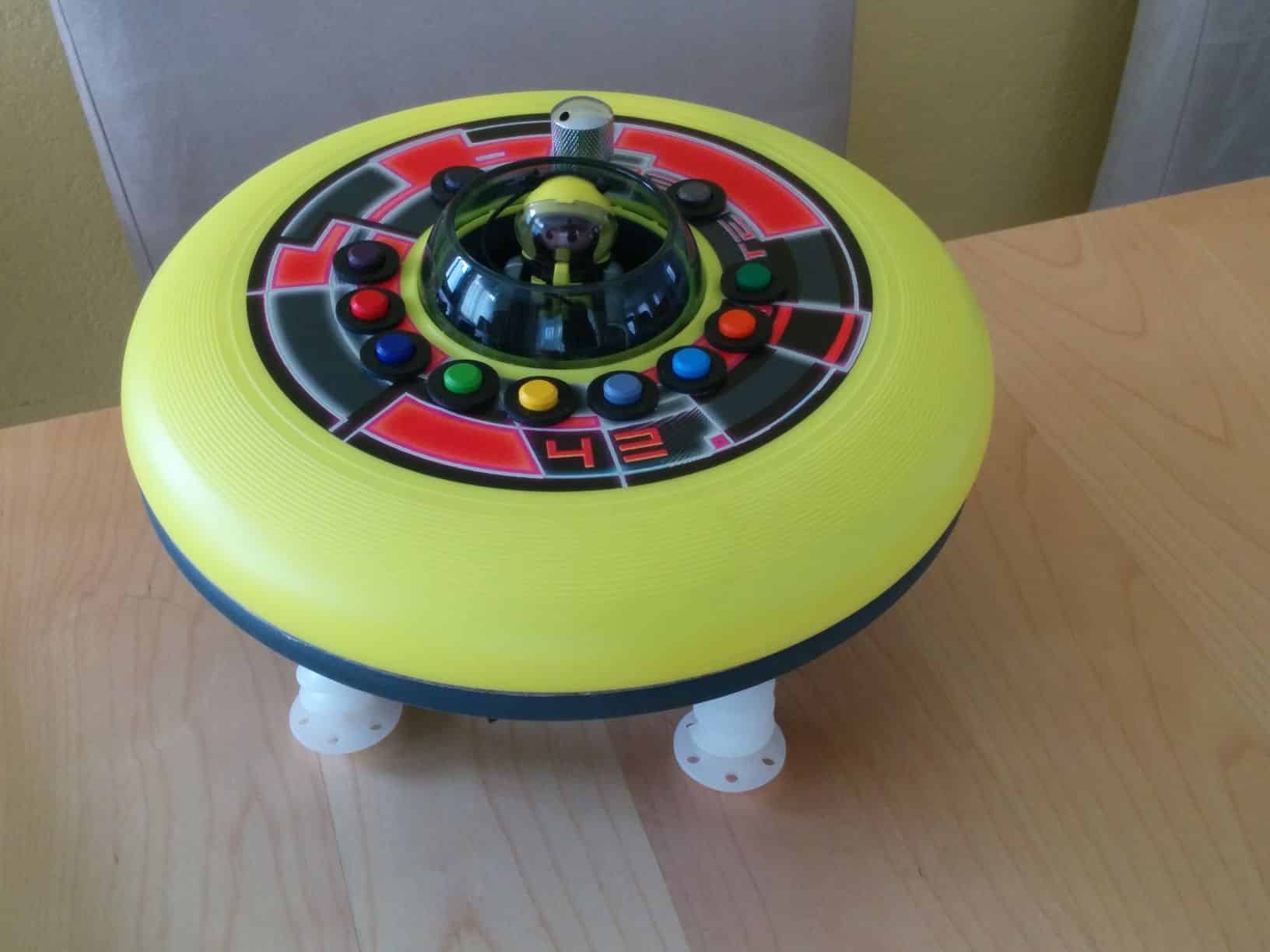 Playmobil-UFO mit der hörbert-Elektronik